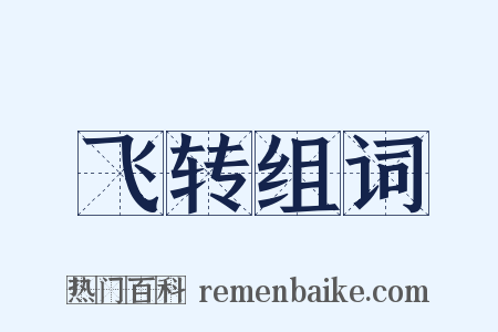 飞转组词是什么意思的图片